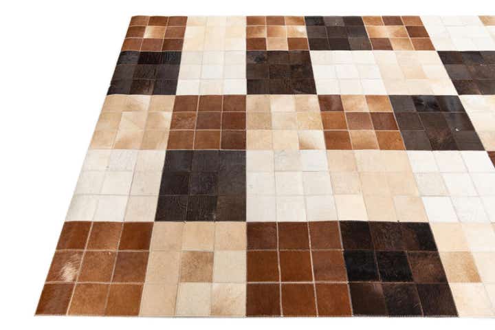 5' x 8' Cowhide Leather Rug