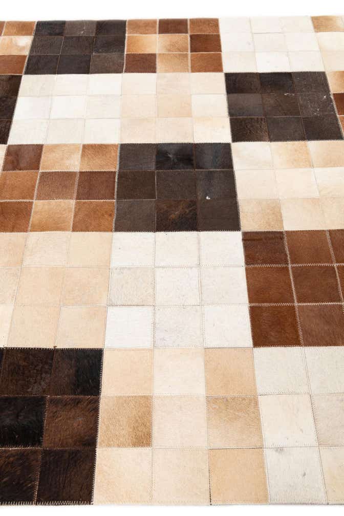 5' x 8' Cowhide Leather Rug