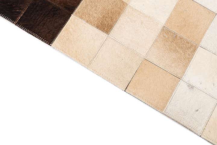 5' x 8' Cowhide Leather Rug