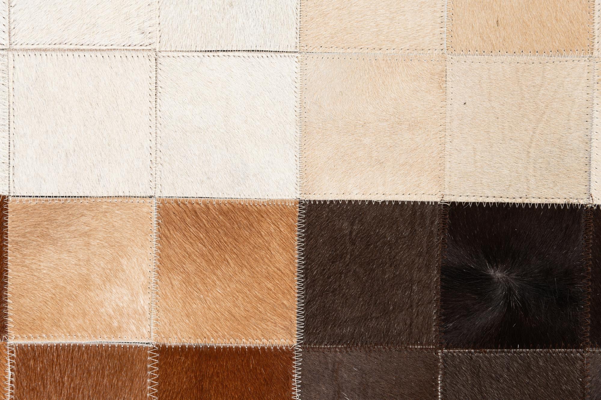 5' x 8' Cowhide Leather Rug