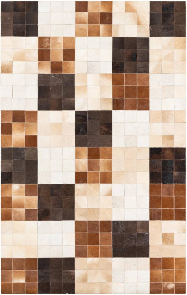 Detail image of 5' x 8' Cowhide Leather Rug
