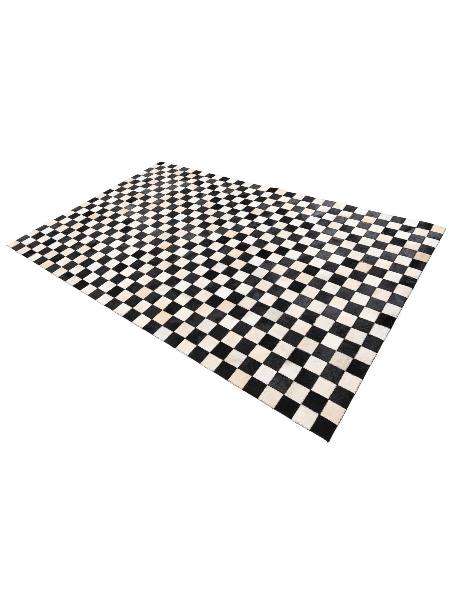 5' x 8' Cowhide Leather Rug