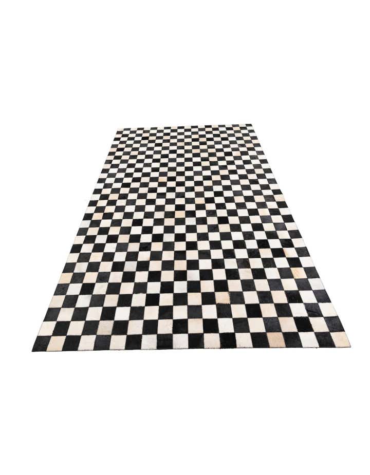 5' x 8' Cowhide Leather Rug