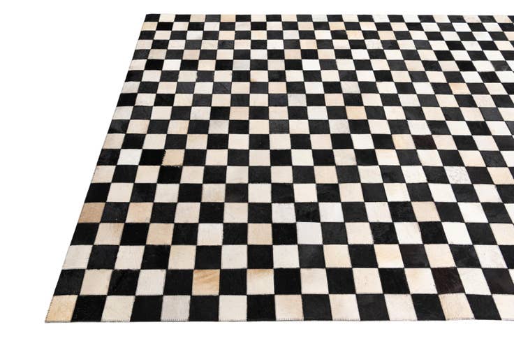 Detail image of 5' x 8' Cowhide Leather Rug