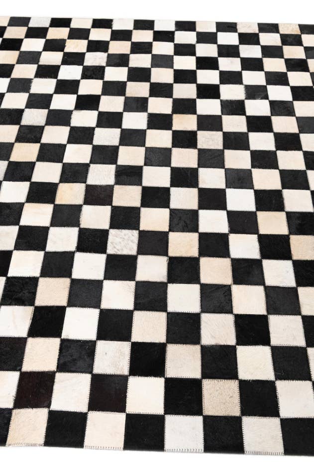 Detail image of 5' x 8' Cowhide Leather Rug