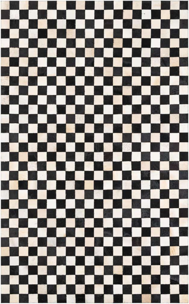 5' x 8' Cowhide Leather Rug