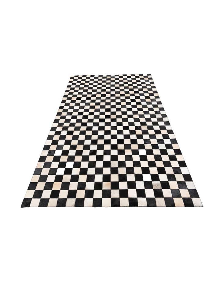5' x 8' Cowhide Leather Rug