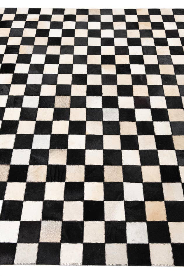 Detail image of 5' x 8' Cowhide Leather Rug