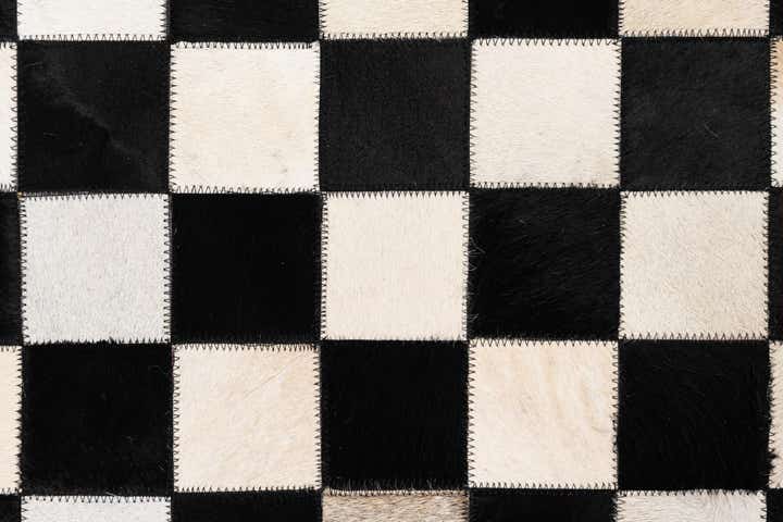 5' x 8' Cowhide Leather Rug