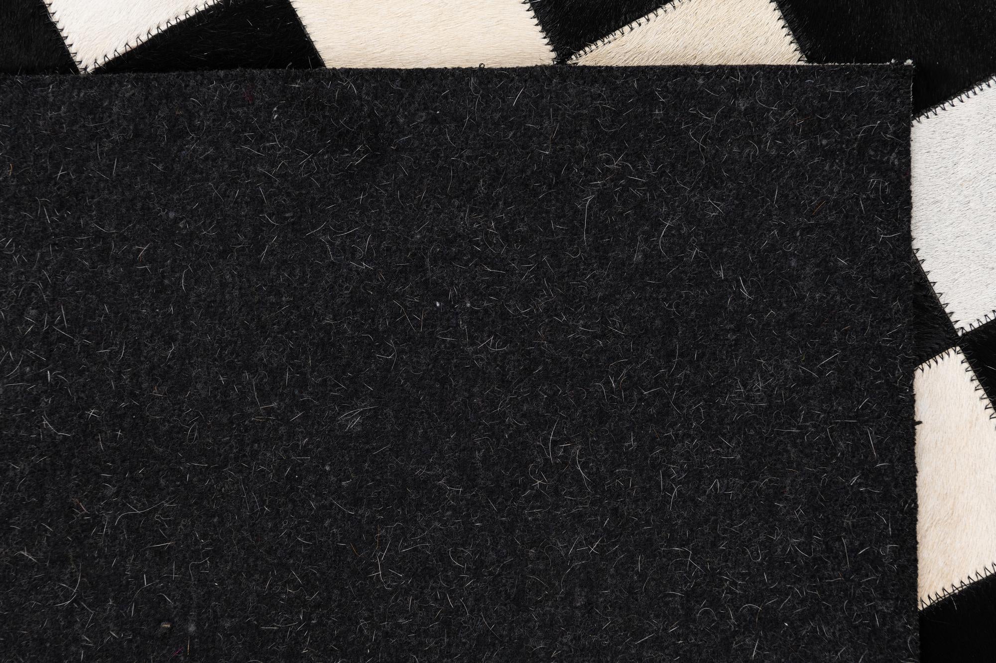 5' x 8' Cowhide Leather Rug