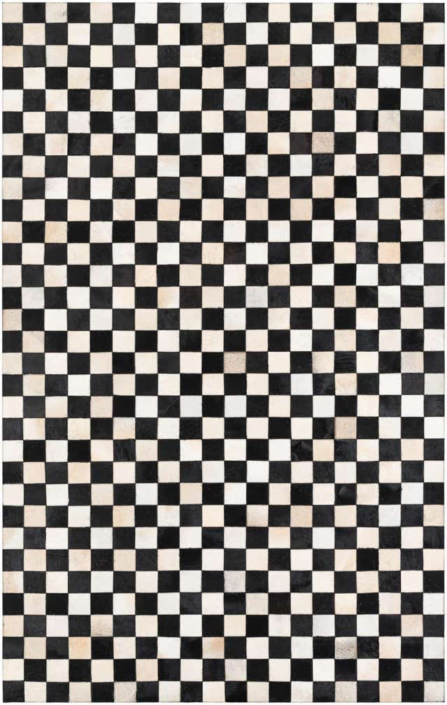 5' x 8' Cowhide Leather Rug