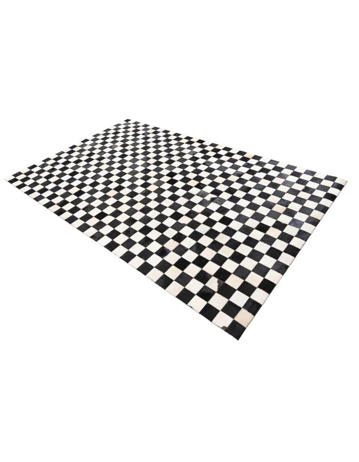 Detail image of 5' 1 x 8' Cowhide Leather Rug