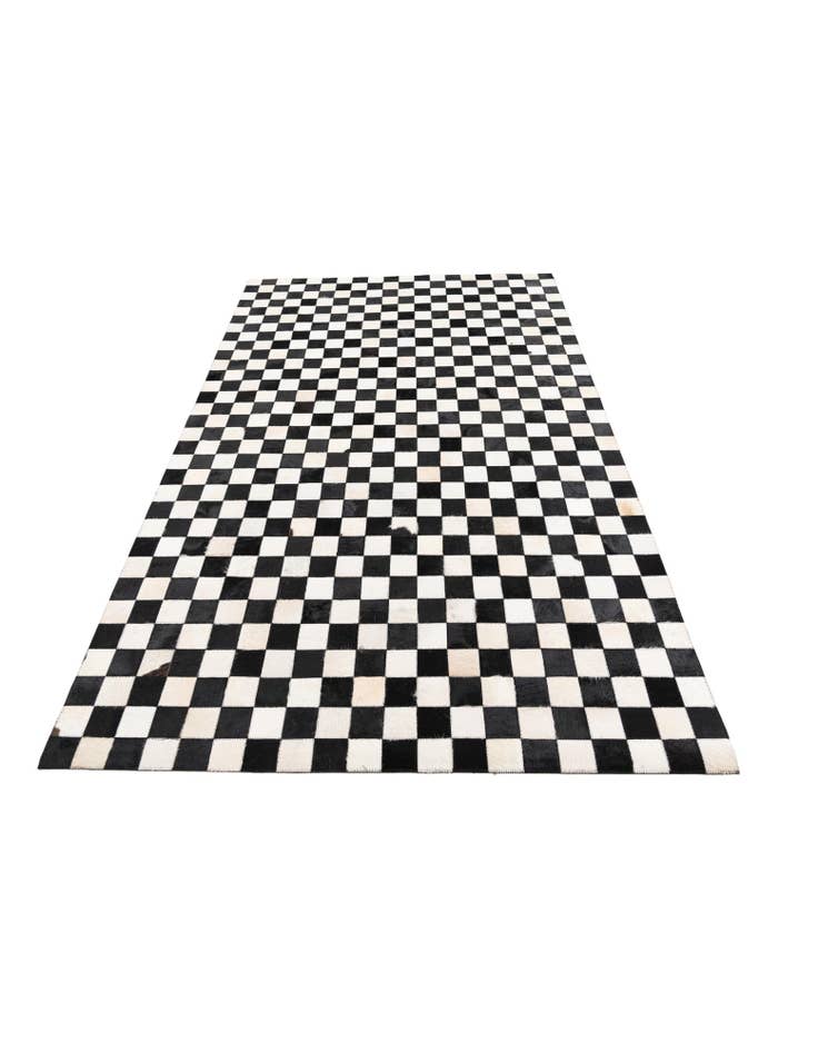 Detail image of 5' 1 x 8' Cowhide Leather Rug