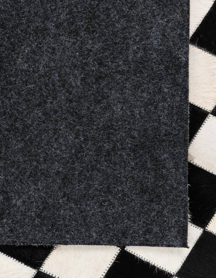 Detail image of 5' 1 x 8' Cowhide Leather Rug