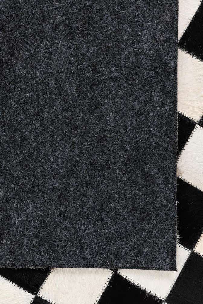 5' 1 x 8' Cowhide Leather Rug