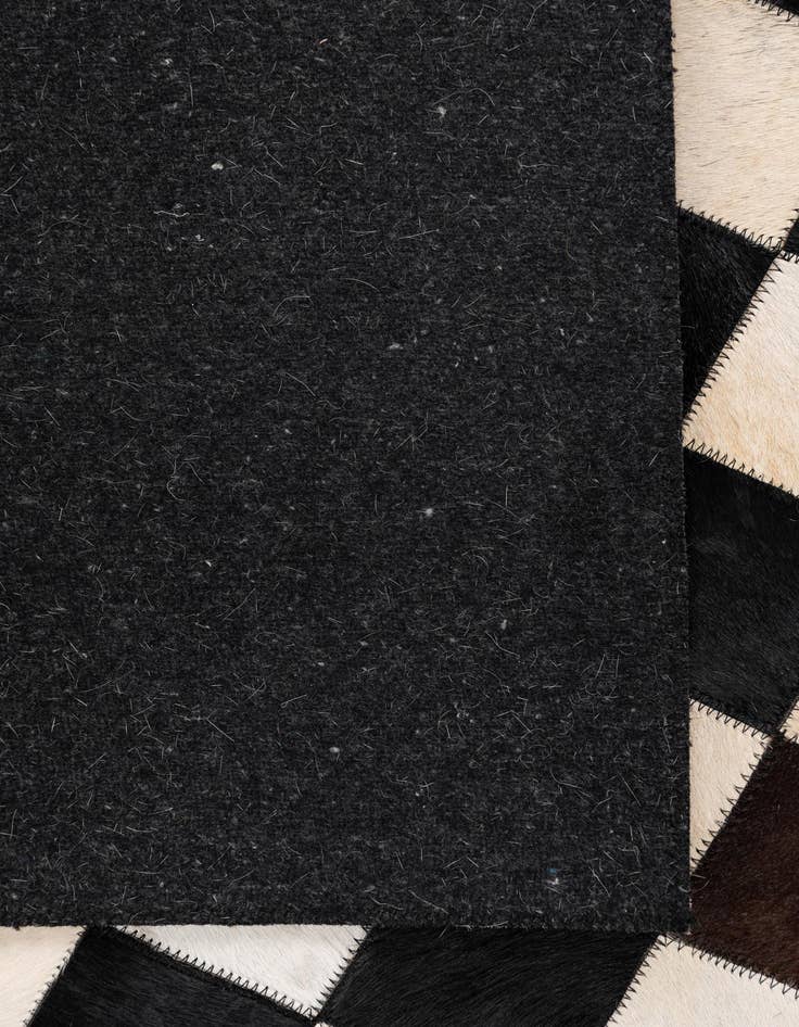 Detail image of 5' 1 x 8' Cowhide Leather Rug