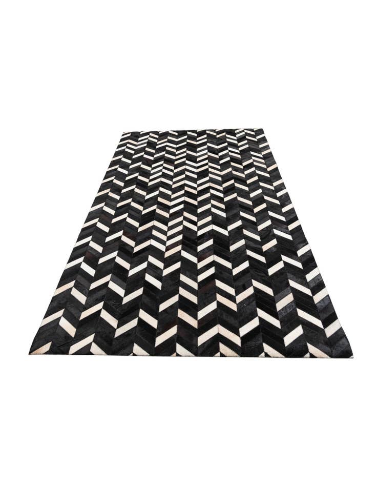 Detail image of 5' 1 x 8' 1 Cowhide Leather Rug