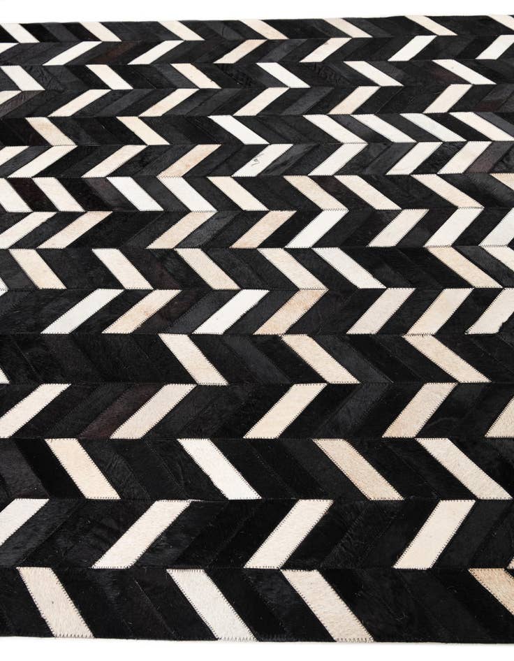 Detail image of 5' 1 x 8' 1 Cowhide Leather Rug