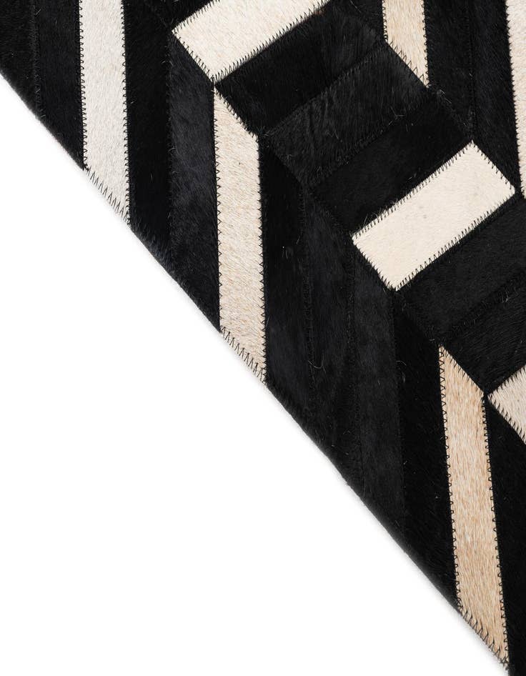 Detail image of 5' 1 x 8' 1 Cowhide Leather Rug