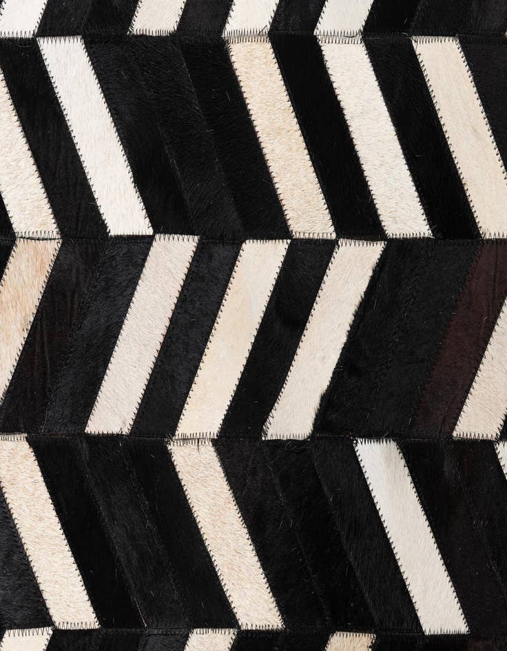 Detail image of 5' 1 x 8' 1 Cowhide Leather Rug