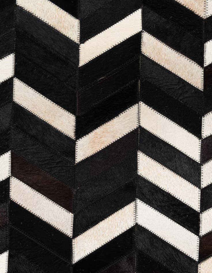 Detail image of 5' 1 x 8' 1 Cowhide Leather Rug