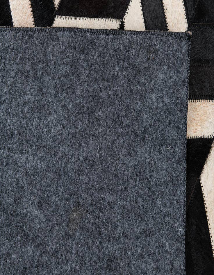 Detail image of 5' 1 x 8' 1 Cowhide Leather Rug