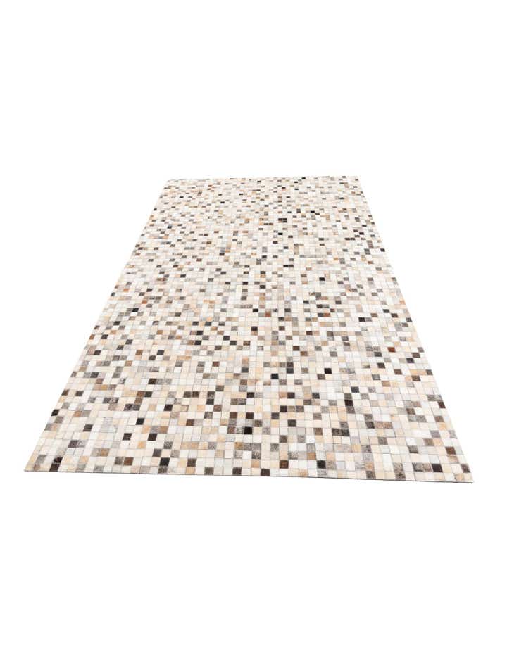 5' x 8' Cowhide Leather Rug