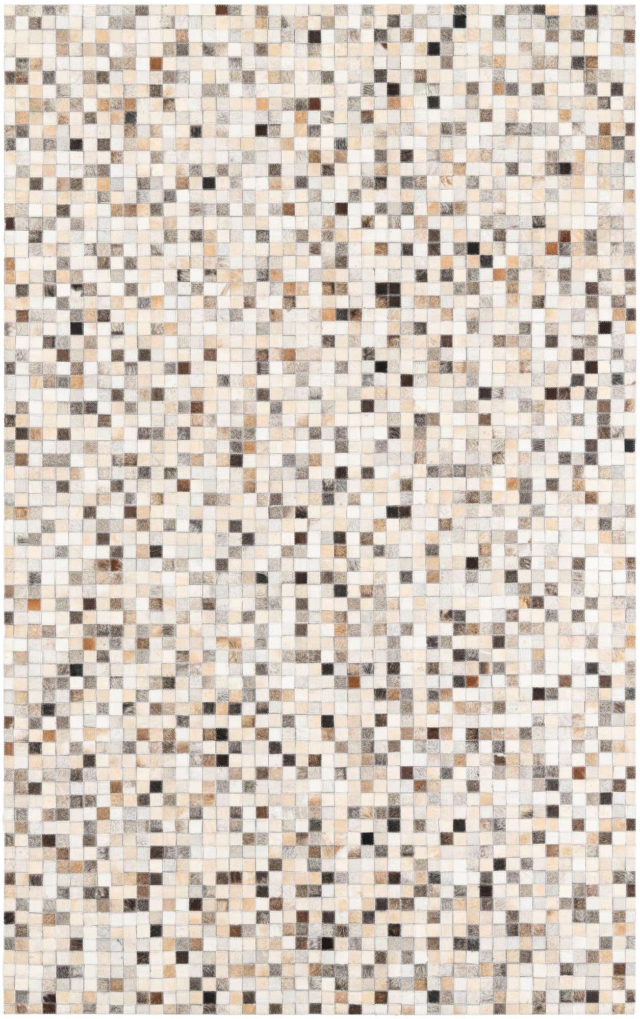 5' x 8' Cowhide Leather Rug