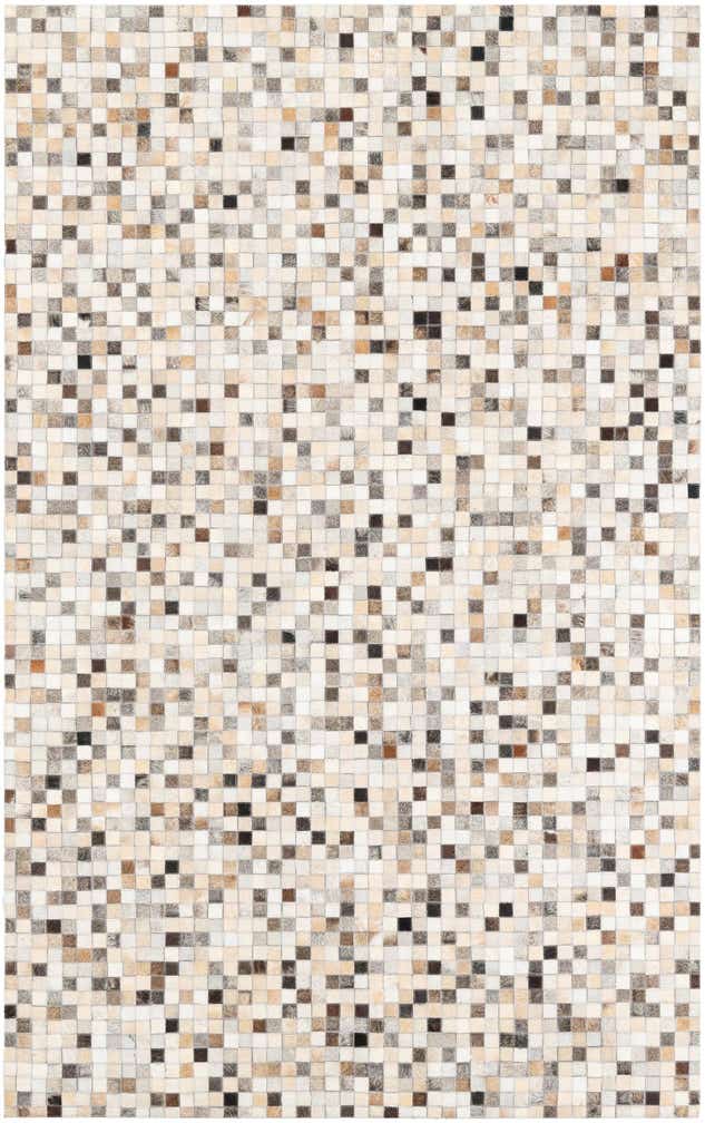 5' x 8' Cowhide Leather Rug