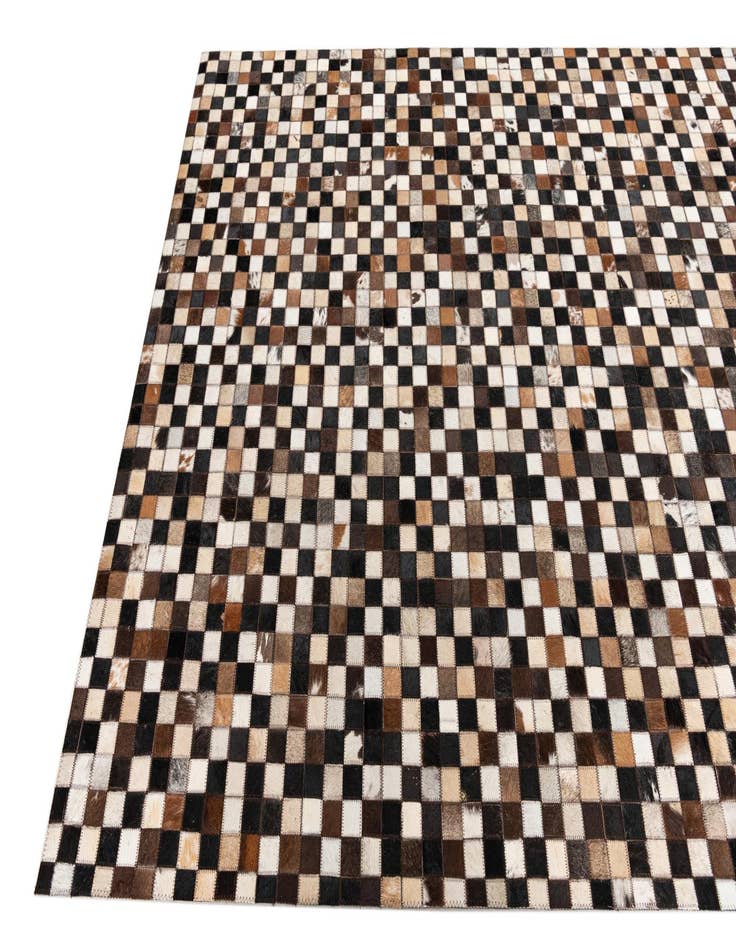 Detail image of 5' 1 x 8' 1 Cowhide Leather Rug