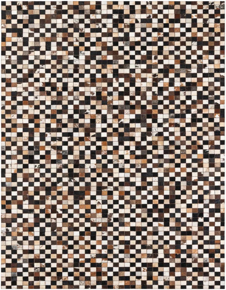 Detail image of 5' 1 x 8' 1 Cowhide Leather Rug