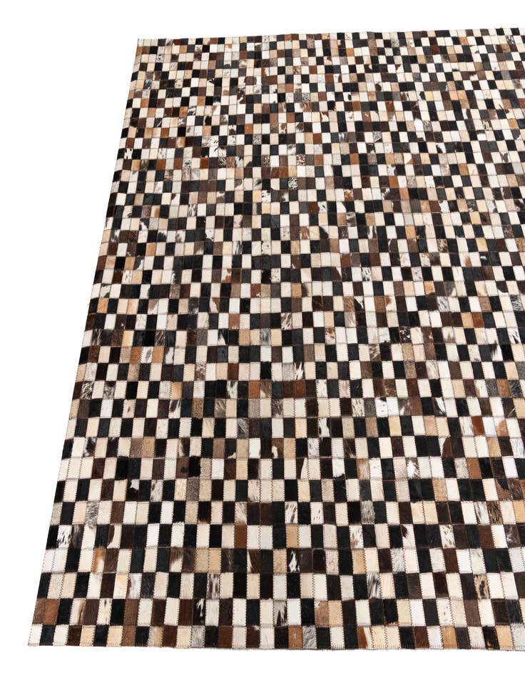 Detail image of 5' 1 x 8' 2 Cowhide Leather Rug