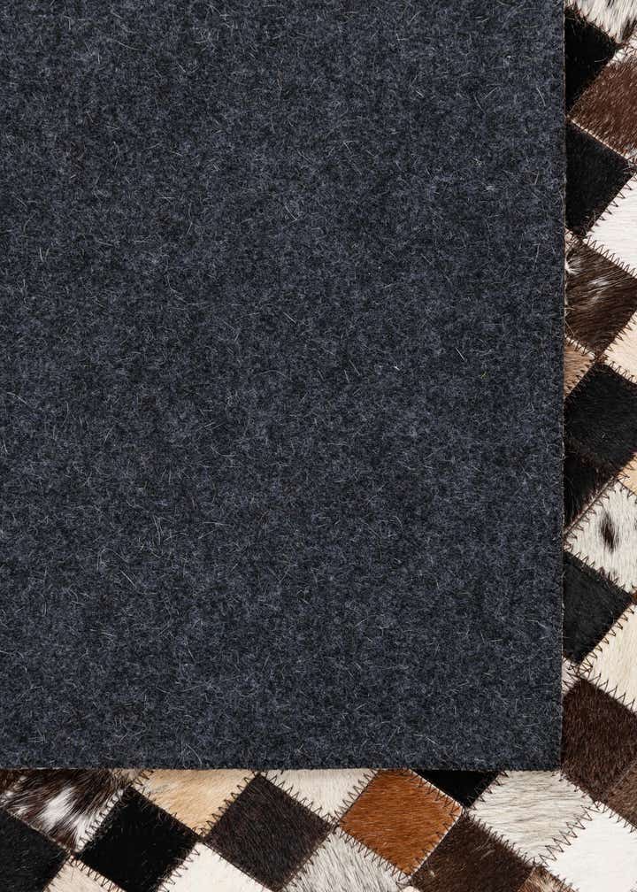 5' 1 x 8' 2 Cowhide Leather Rug
