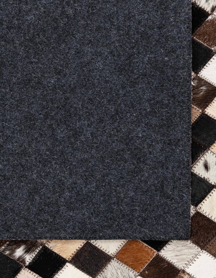 Detail image of 5' 1 x 8' 2 Cowhide Leather Rug