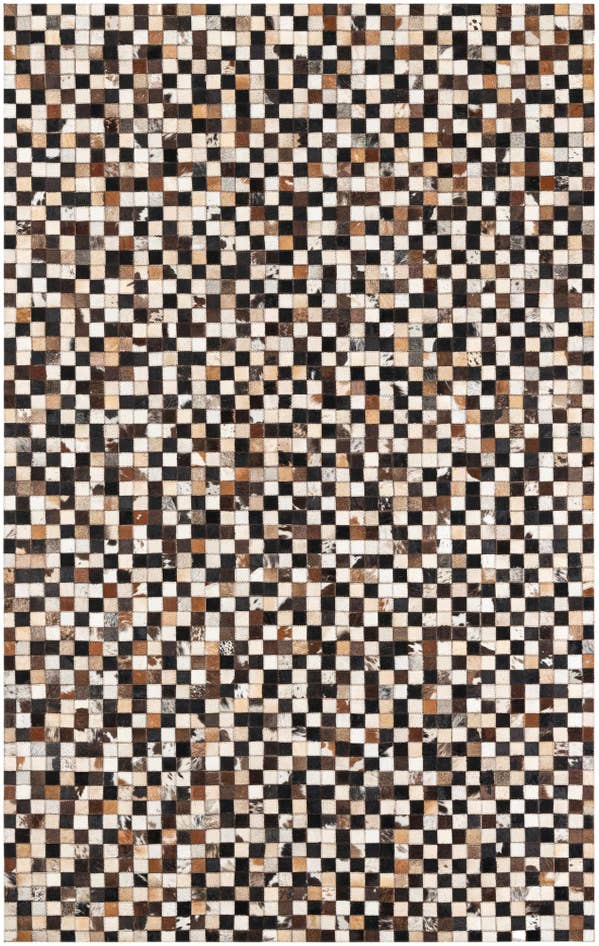 Detail image of 5' 1 x 8' 2 Cowhide Leather Rug