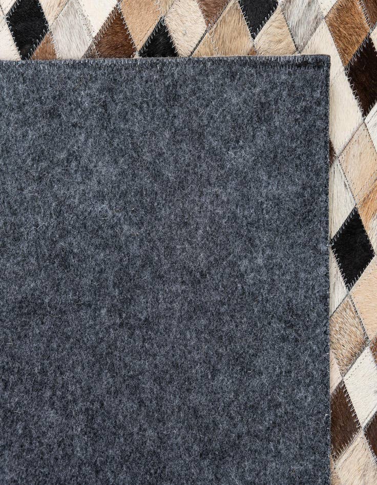 Detail image of 5' 1 x 8' Cowhide Leather Rug