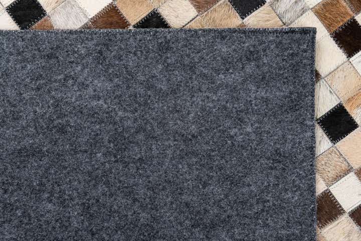 5' 1 x 8' Cowhide Leather Rug