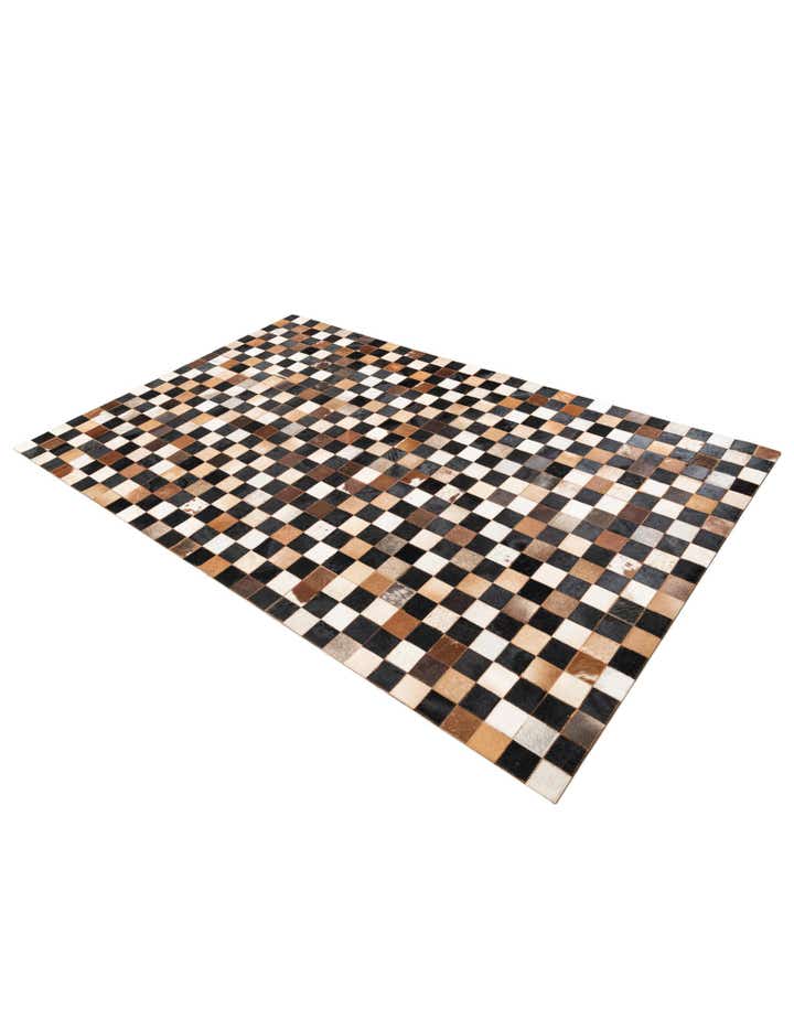 5' x 8' Cowhide Leather Rug