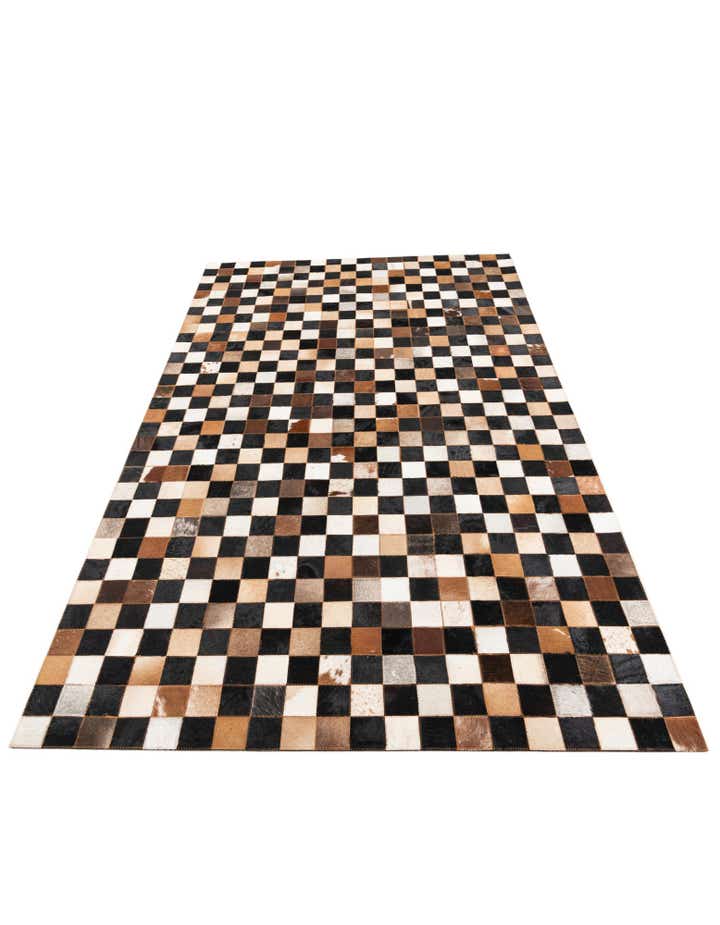 5' x 8' Cowhide Leather Rug
