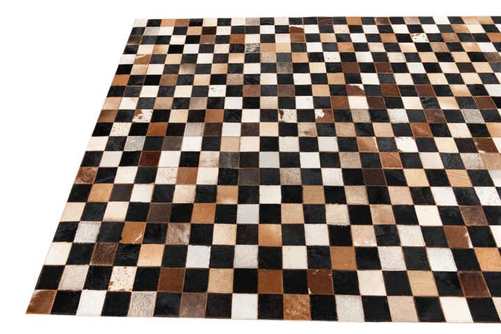 5' x 8' Cowhide Leather Rug
