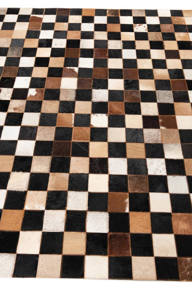 Detail image of 5' x 8' Cowhide Leather Rug