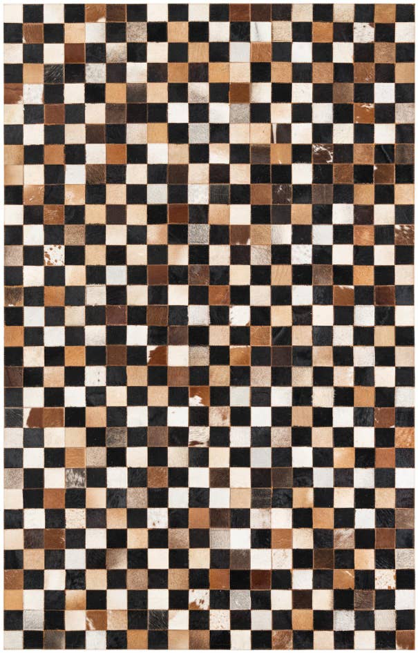 Detail image of 5' x 8' Cowhide Leather Rug