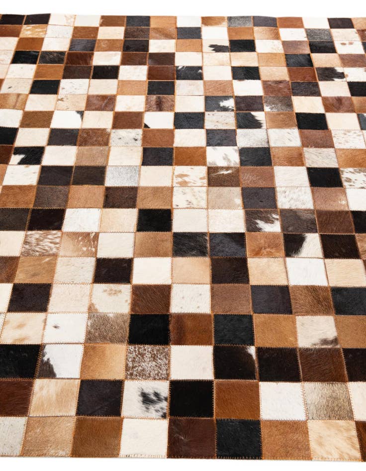 Detail image of 5' x 8' 1 Cowhide Leather Rug