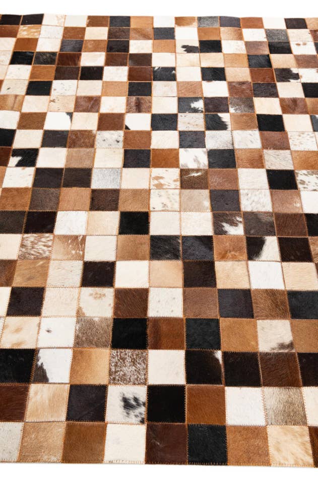 Detail image of 5' x 8' 1 Cowhide Leather Rug