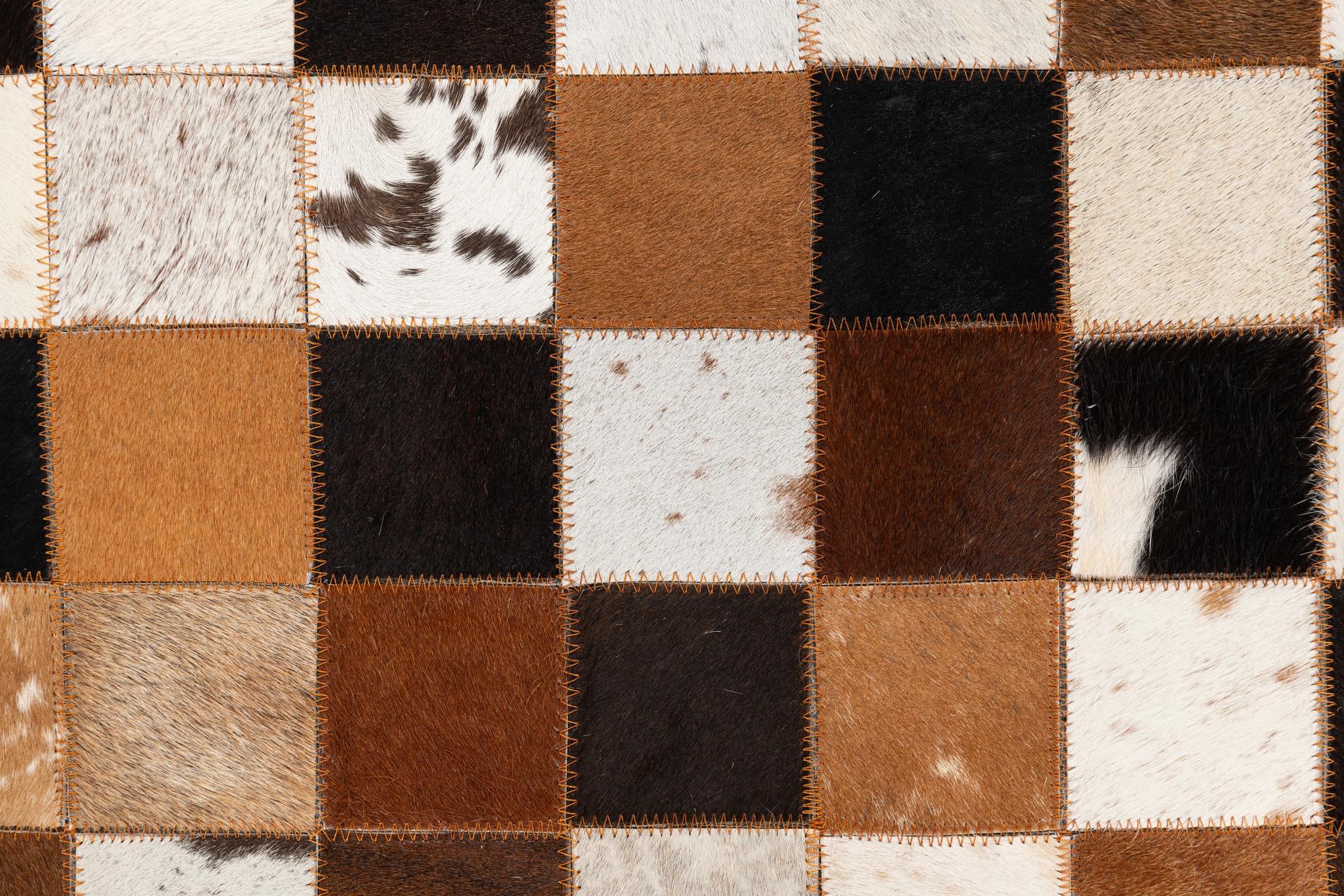 5' x 8' 1 Cowhide Leather Rug
