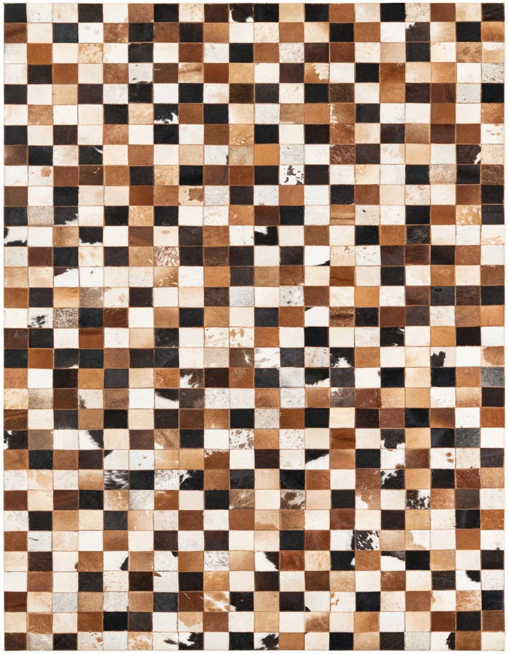 Detail image of 5' x 8' 1 Cowhide Leather Rug