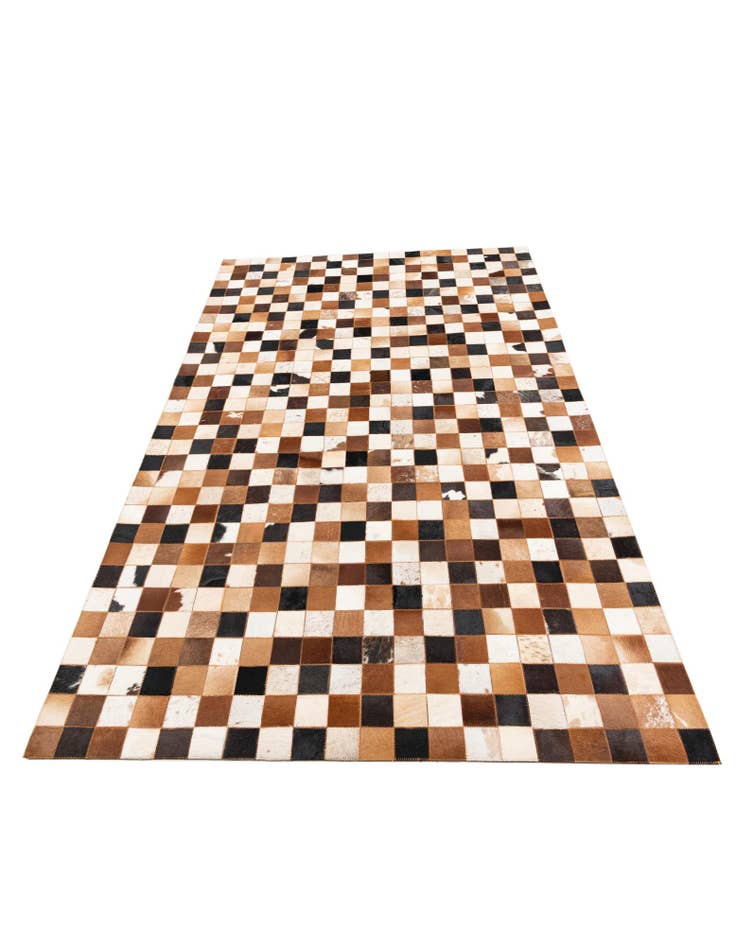 Detail image of 5' 1 x 8' 1 Cowhide Leather Rug