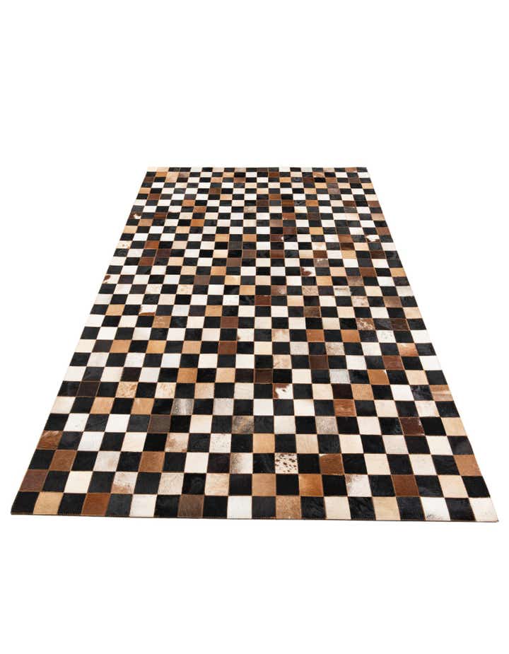 5' x 8' Cowhide Leather Rug