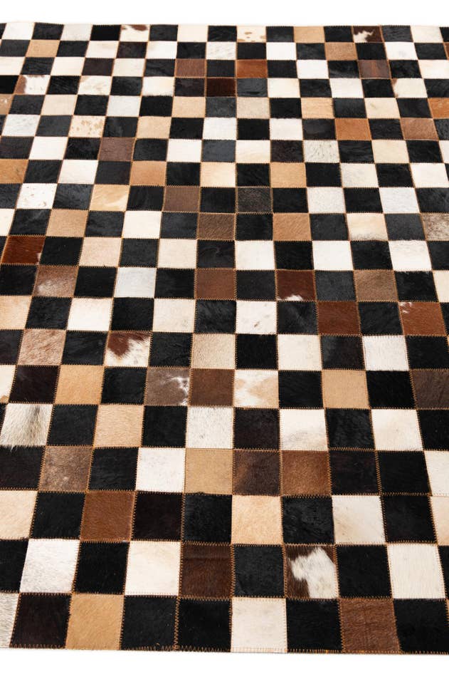 Detail image of 5' x 8' Cowhide Leather Rug