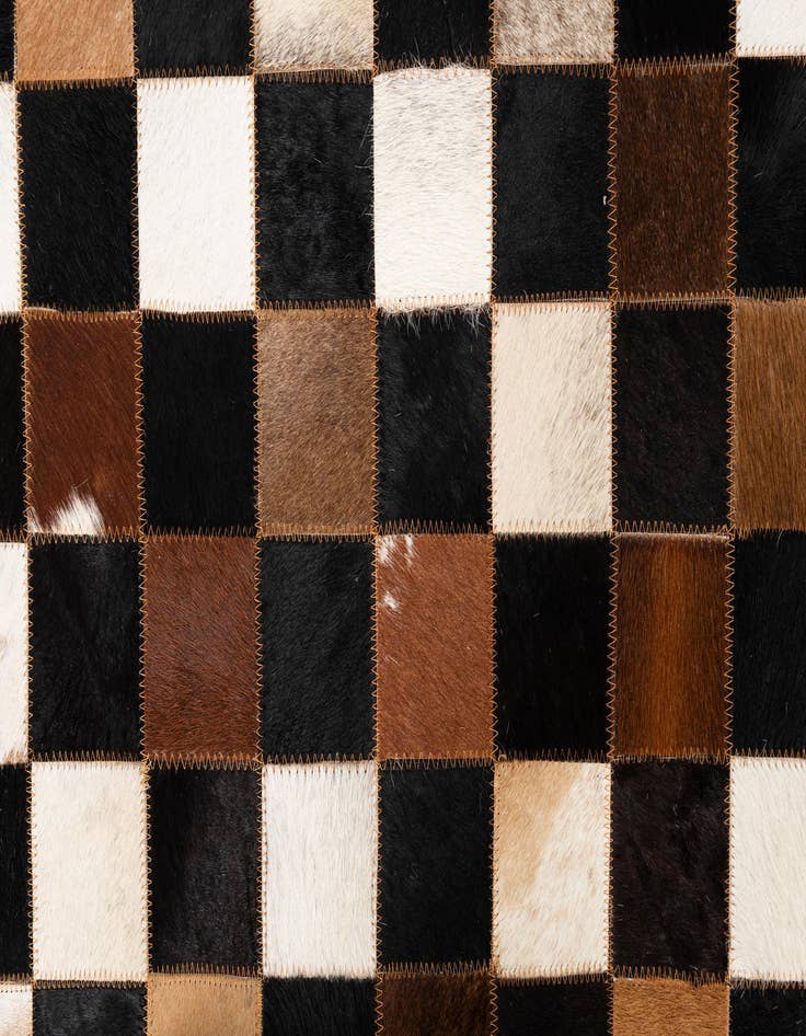 Detail image of 5' x 8' Cowhide Leather Rug